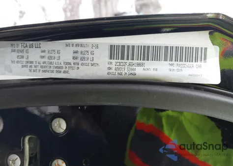 2016 Dodge Challenger R/T Scat Pack из США, поврежденный, VIN 2C3CDZFJ6GH198681